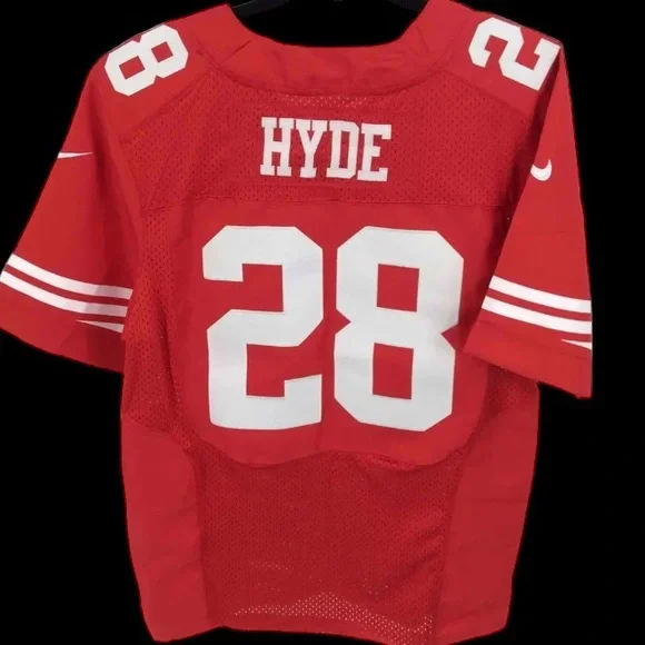 San Francisco 49ers Hyde 28 Retired Official Jersey - Picture 2 of 3